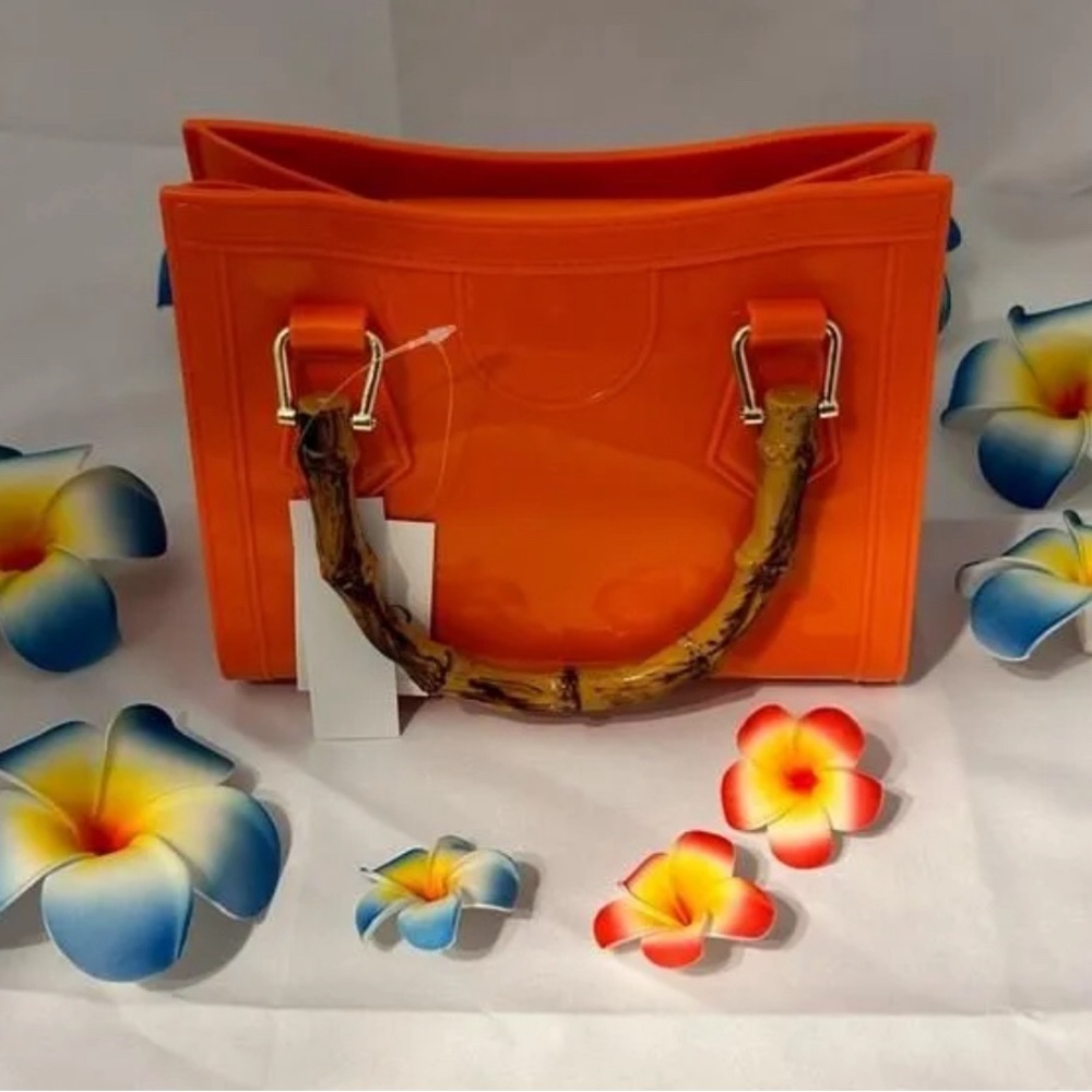 SOLD!!!! NWT, Brand: Boutique, Color: Orange, Size: S, Orange Jelly Satchel